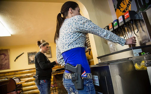 ร้านอาหารมะกันพกปืนได้ ร้านอาหารมะกันพกปืนได้